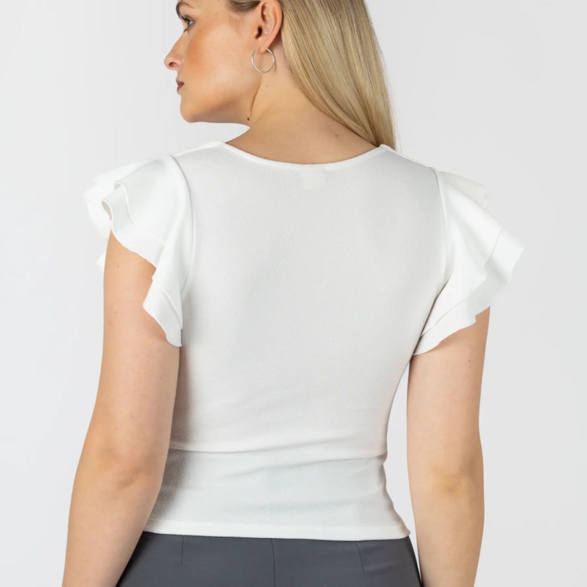 TULULA - Top Bilbao Mujer  Elegancia con Escote Cuadrado