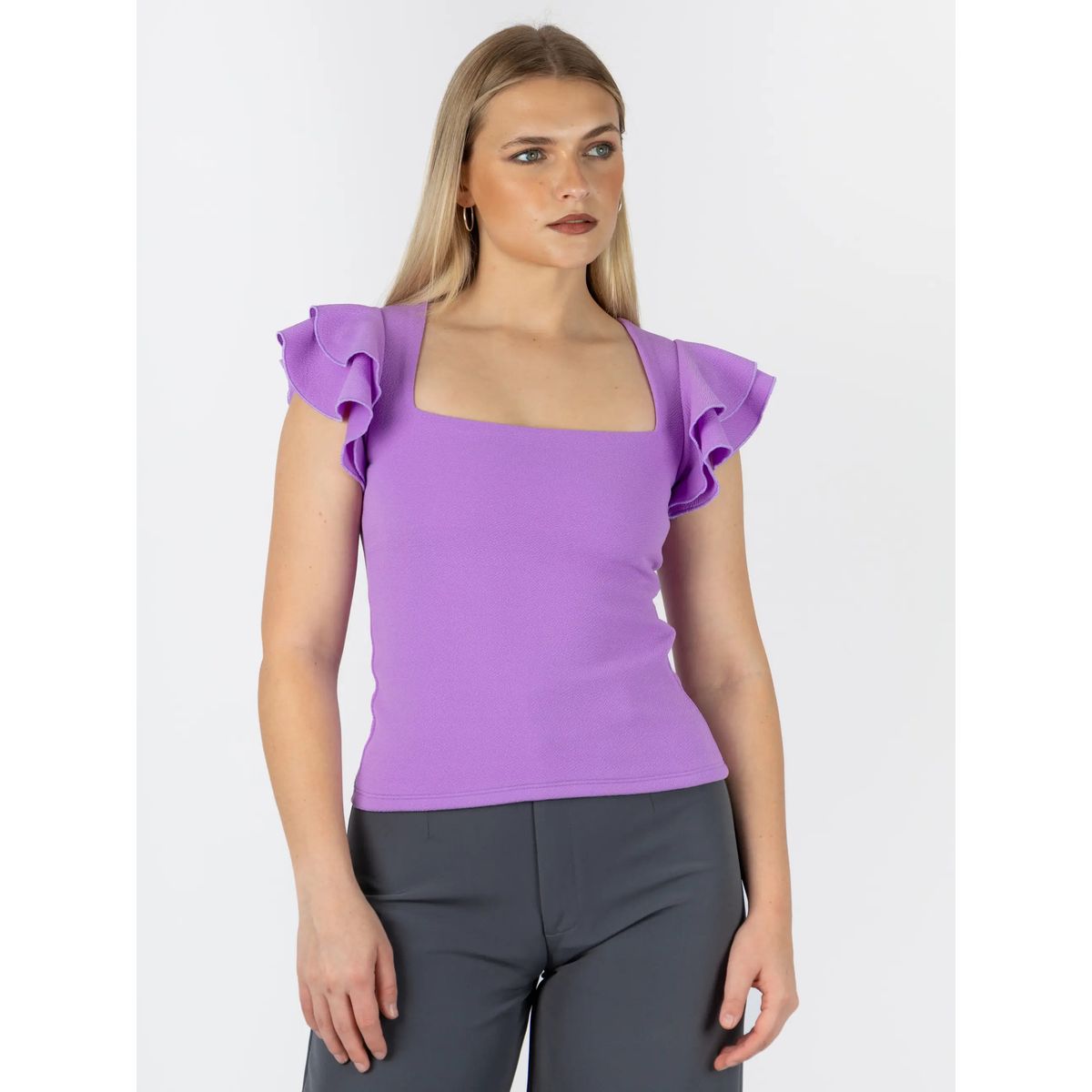 TULULA - Top Bilbao Mujer  Elegancia con Escote Cuadrado