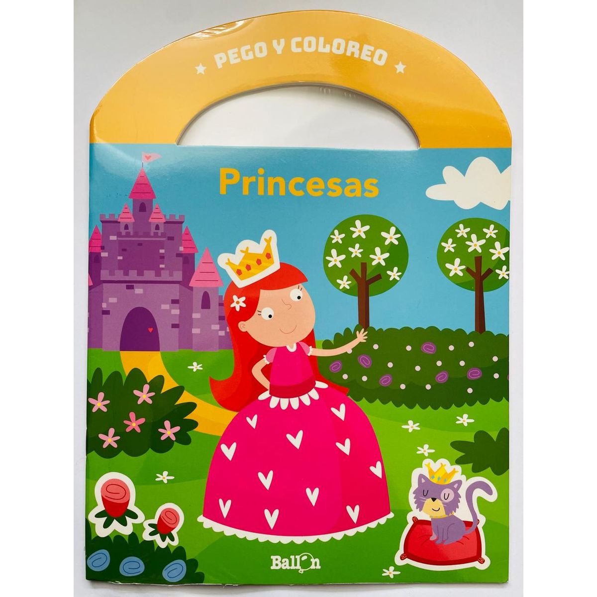 GENERICO - STICKERS Y COLORES: LIBRO MALETÍN DE ACTIVIDADES  PRINCESAS