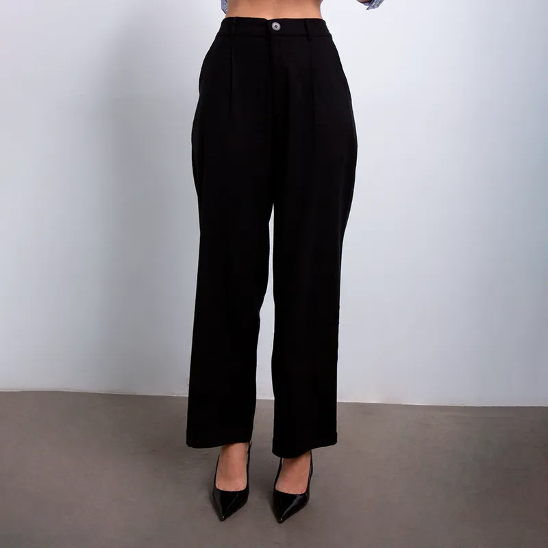 EVANIC - PANTALÓN PALAZO LISA