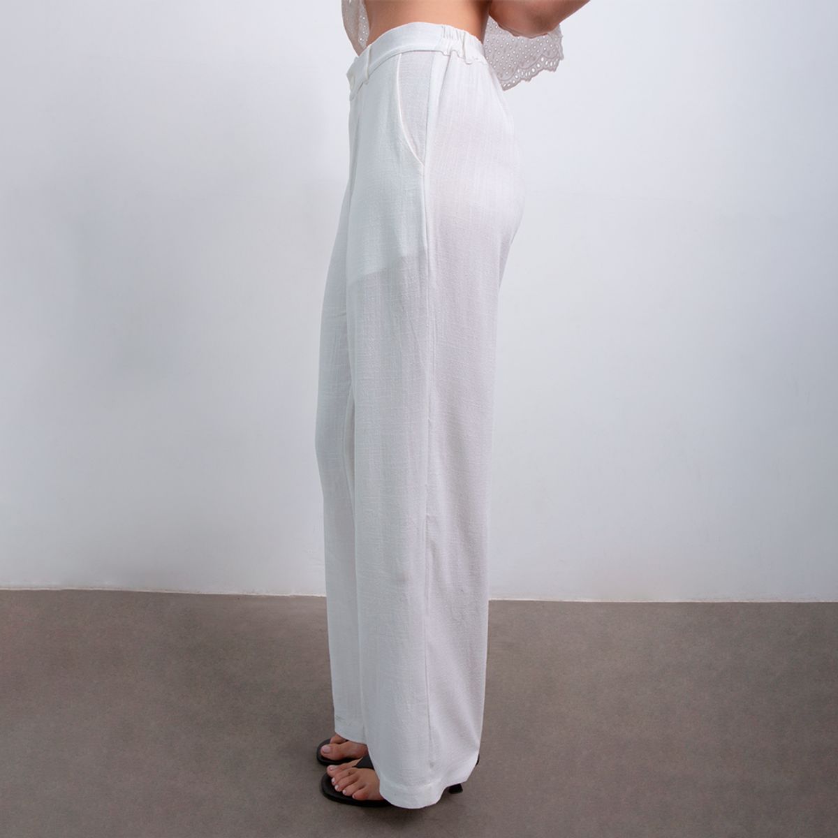 EVANIC - PANTALÓN PALAZO LISA