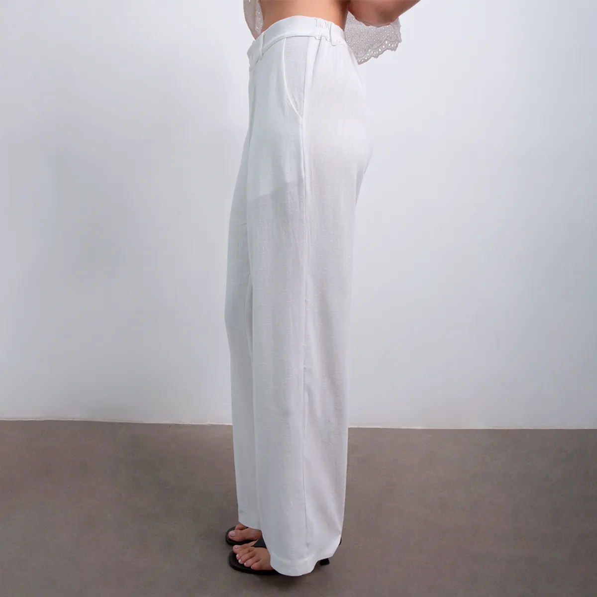 EVANIC - PANTALÓN PALAZO LISA