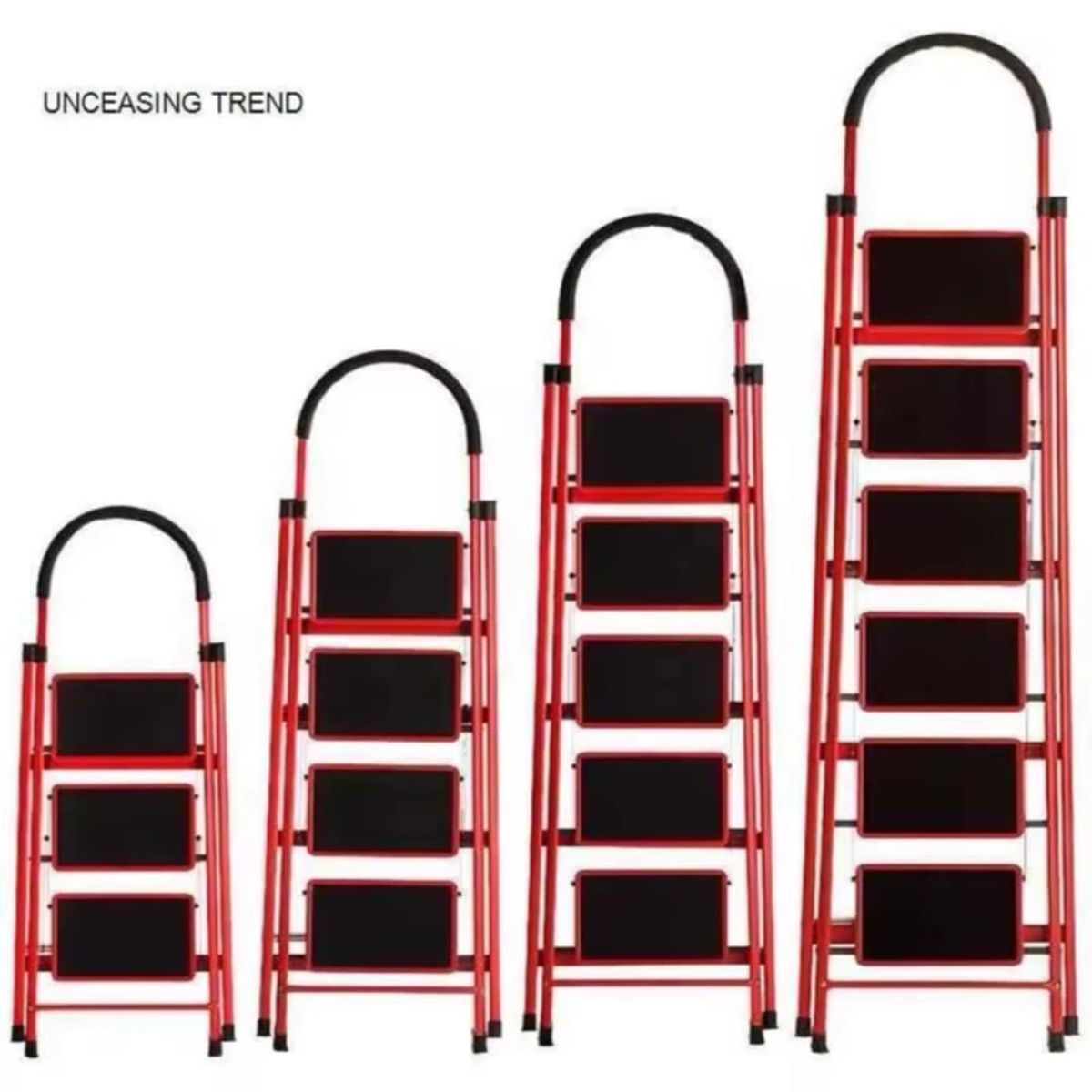 GENERICO - Escalera Tijera Plegable de 6 Escalones Multifunción Soporte Seguro