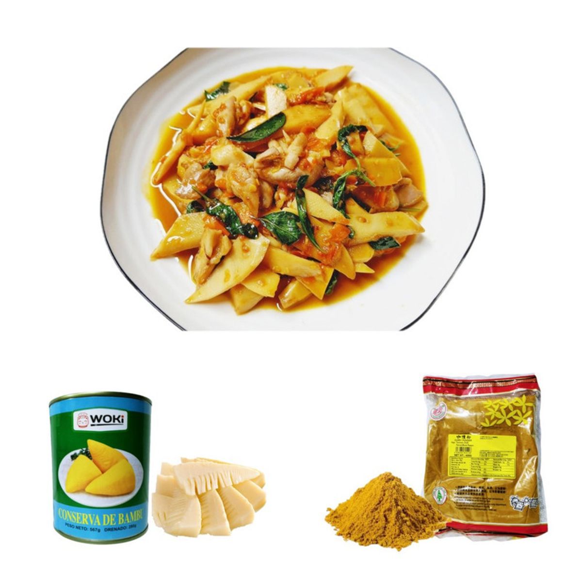 GENERICO - Pack Asiatico 2u Curry en Polvo y Conserva de Bambu