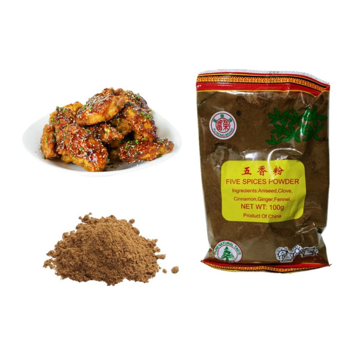 GENERICO - Sazonador 5 especias en Polvo 100gr Fu Rong