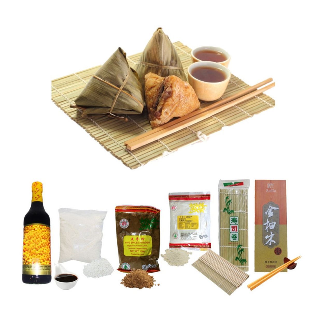 GENERICO - Pack 6u Esterilla Jengibre Polvo 5 Especias Arroz Glutinoso