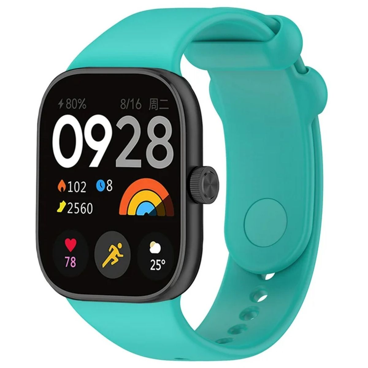 GENERICO - Correa Silicona para Xiaomi Redmi Smart Watch 4  - Verde Agua