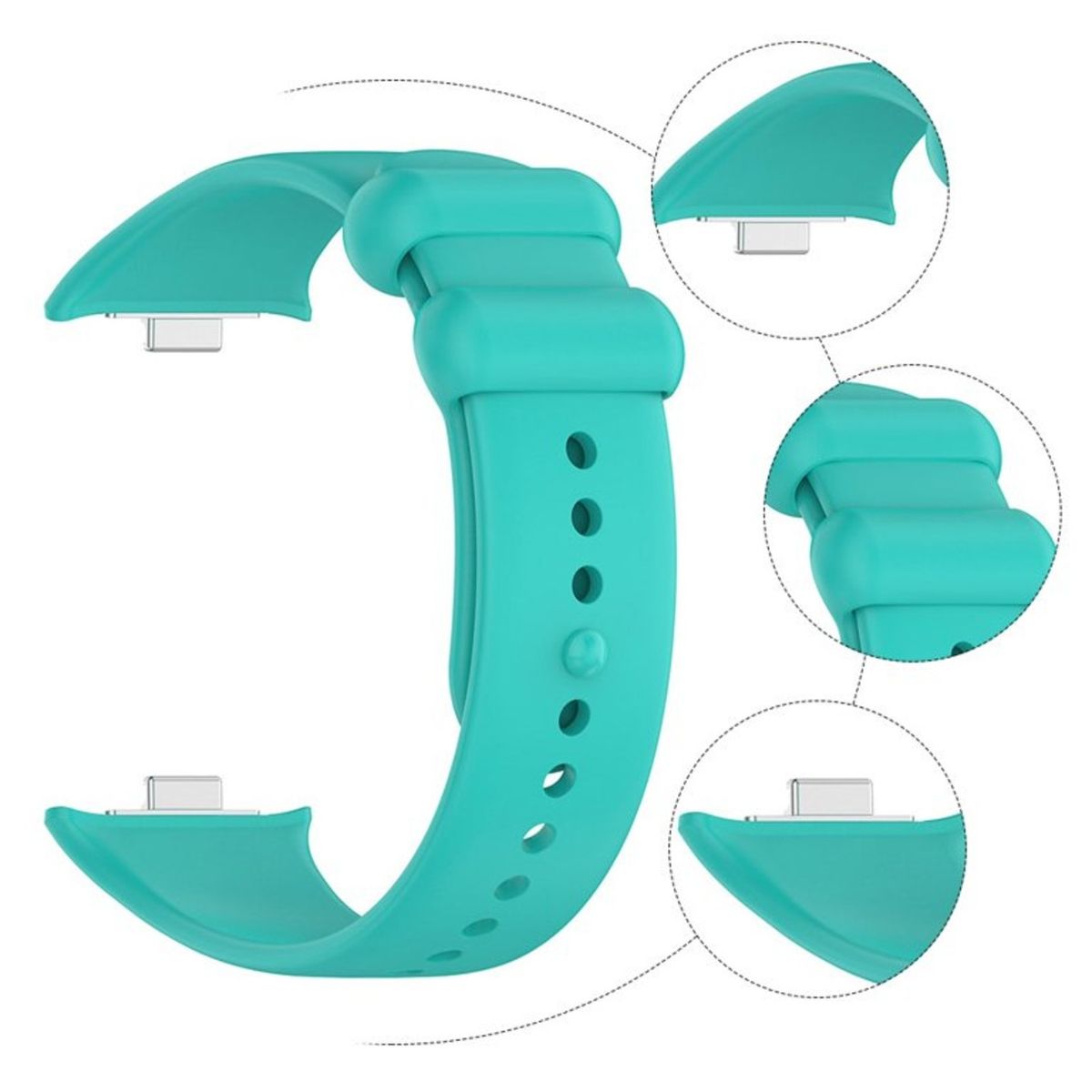 GENERICO - Correa Silicona para Xiaomi Redmi Smart Watch 4  - Verde Agua