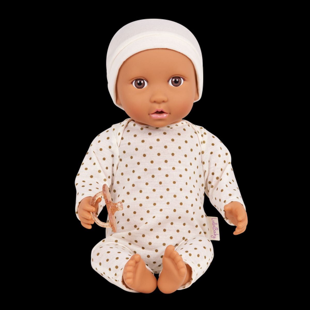 LULLABABY - MUÑECO BEBE GORRO CREMA MODELO 2 NUEVO