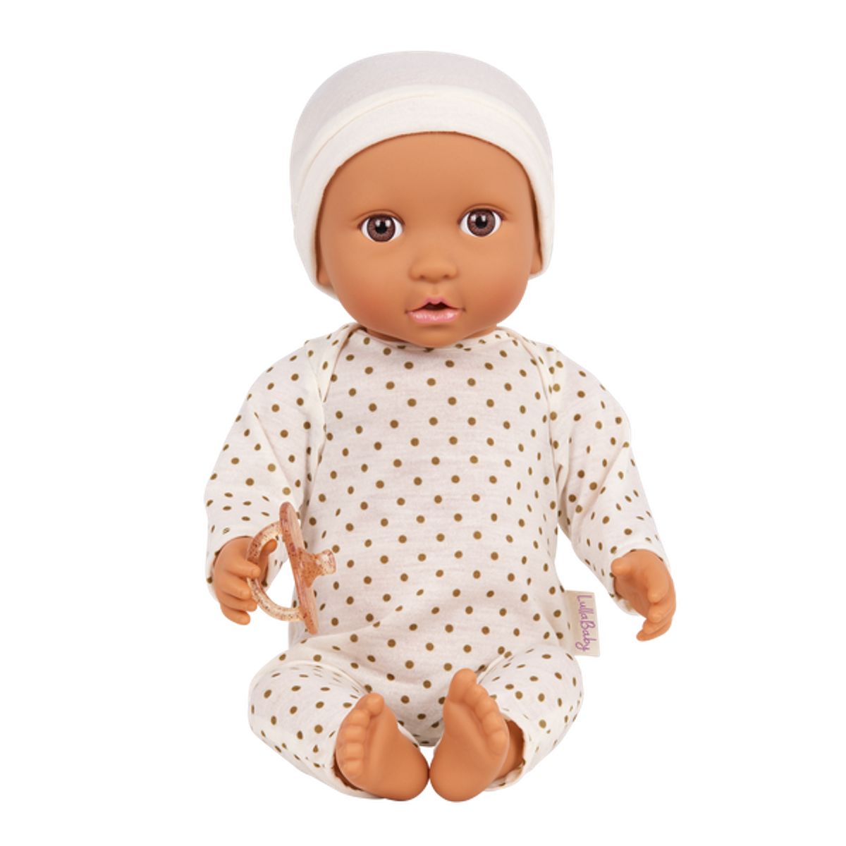 LULLABABY - MUÑECO BEBE GORRO CREMA MODELO 2 NUEVO