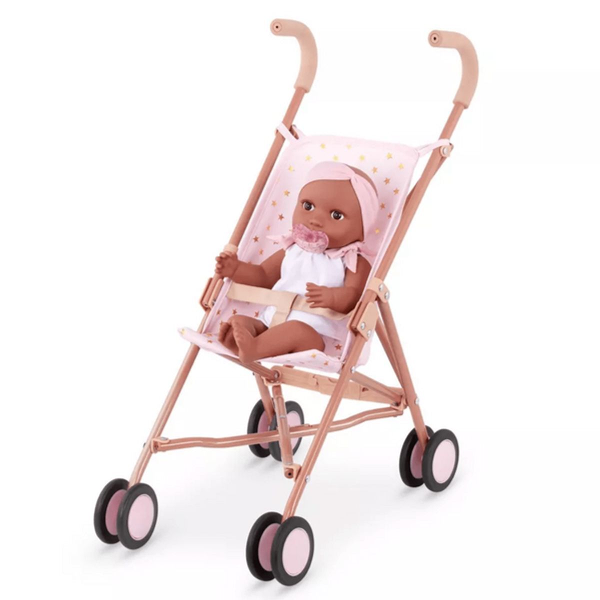 LULLABABY - Coche bastón modelo full estrellas para muñecos