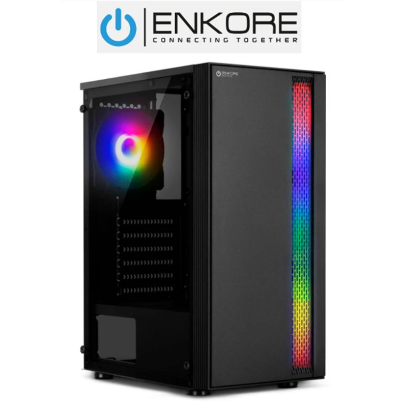 ENKORE - Case ACTIVE ENC 3000 - 1 FAN 12CM RGB STRIP ENKORE