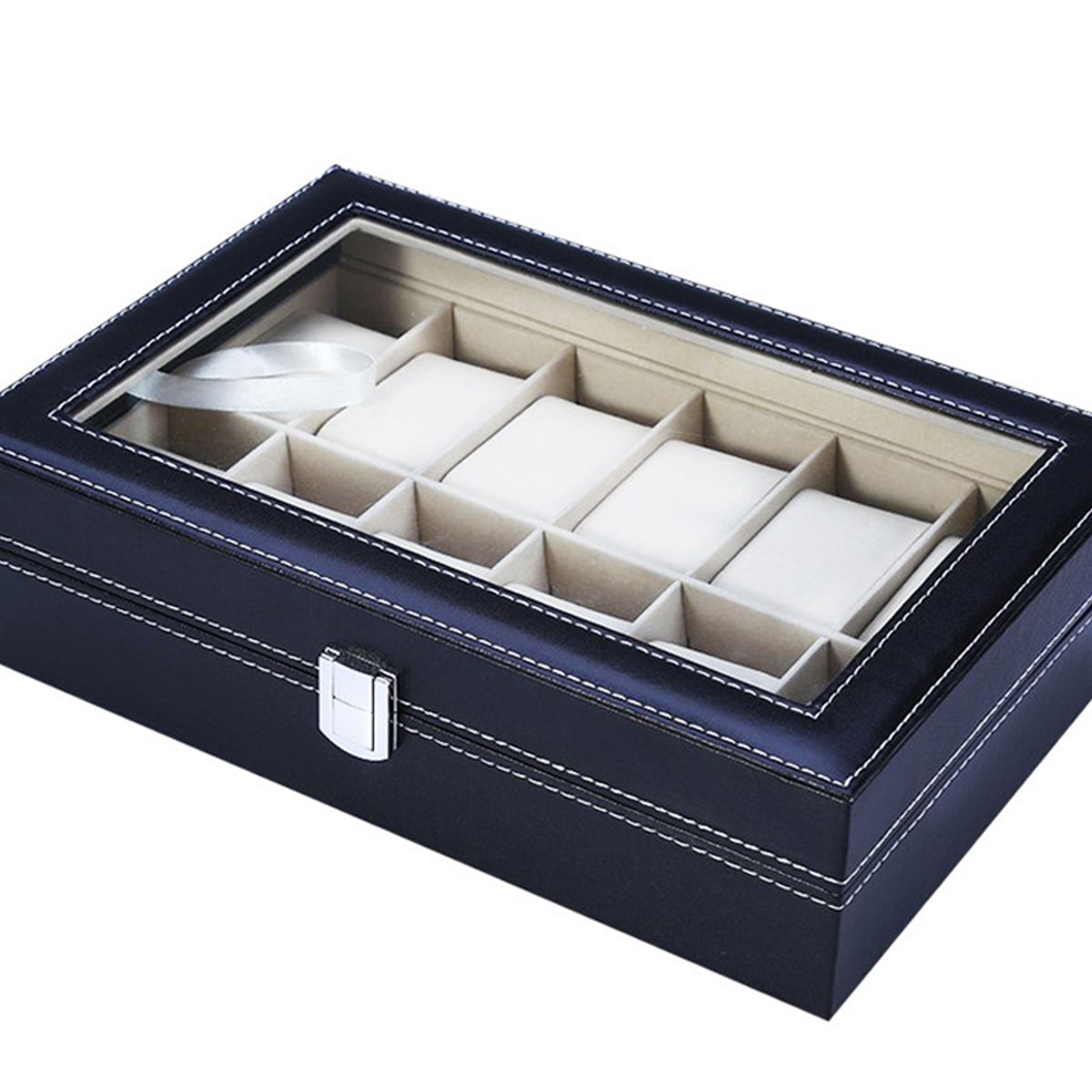 GENERICO - Organizador De Relojes Capacidad Para 12 Relojes Cuero Artificial