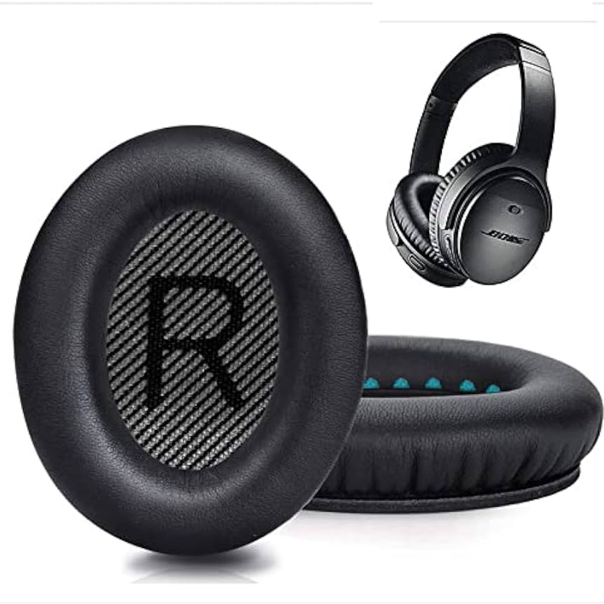 GENERICO - Almohadillas para audífonos BOSE QC35II QC35 QC25 QC15 AE2  negro negro