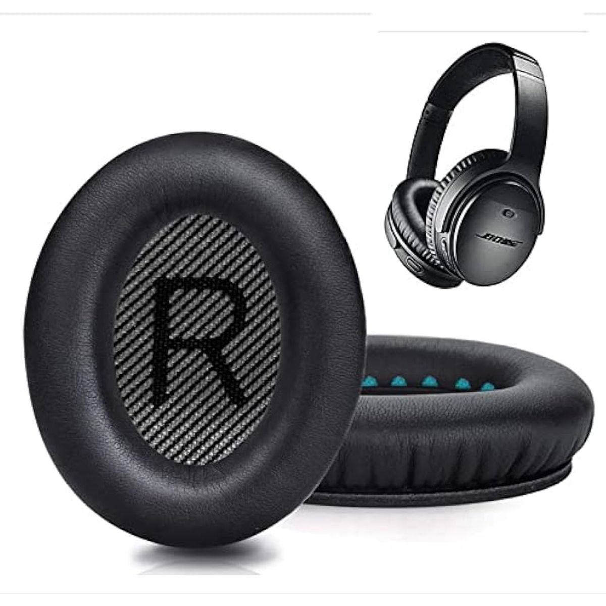 GENERICO - Almohadillas para audífonos BOSE QC35II QC35 QC25 QC15 AE2  negro negro