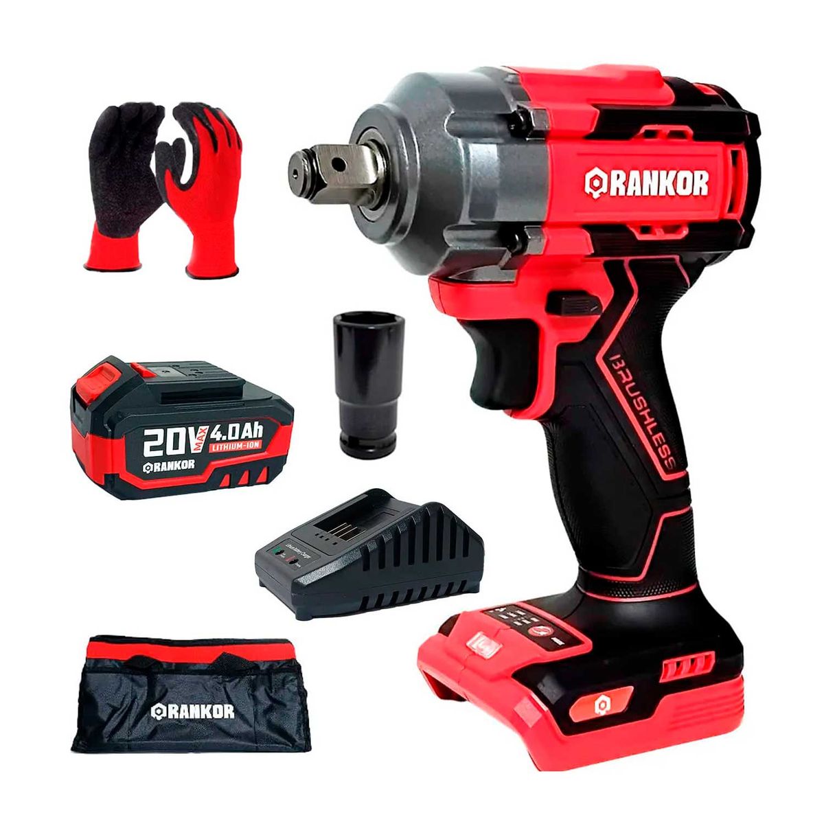 RANKOR - LLAVE DE IMPACTO 20V BRUSHLESS 50NM RANKOR INALÁMBRICO