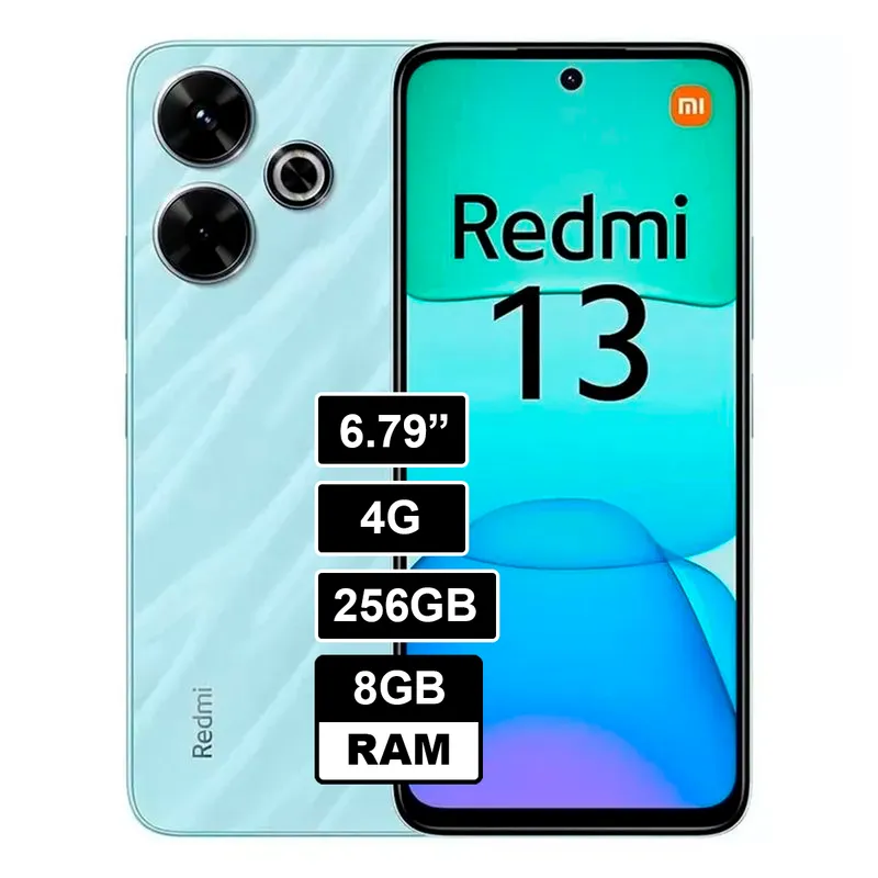 XIAOMI - Celular Redmi 13 256GB 8GB RAM AZUL