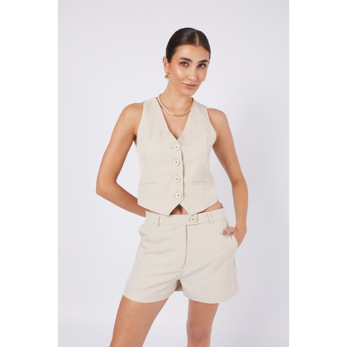 BANATY - CHALECO CASUAL SASTRE CON REGULADOR PARA MUJER