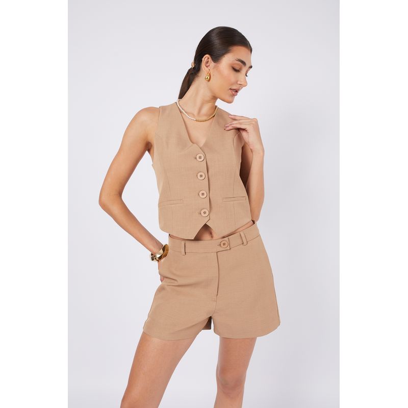 BANATY - CHALECO CASUAL SASTRE CON REGULADOR PARA MUJER