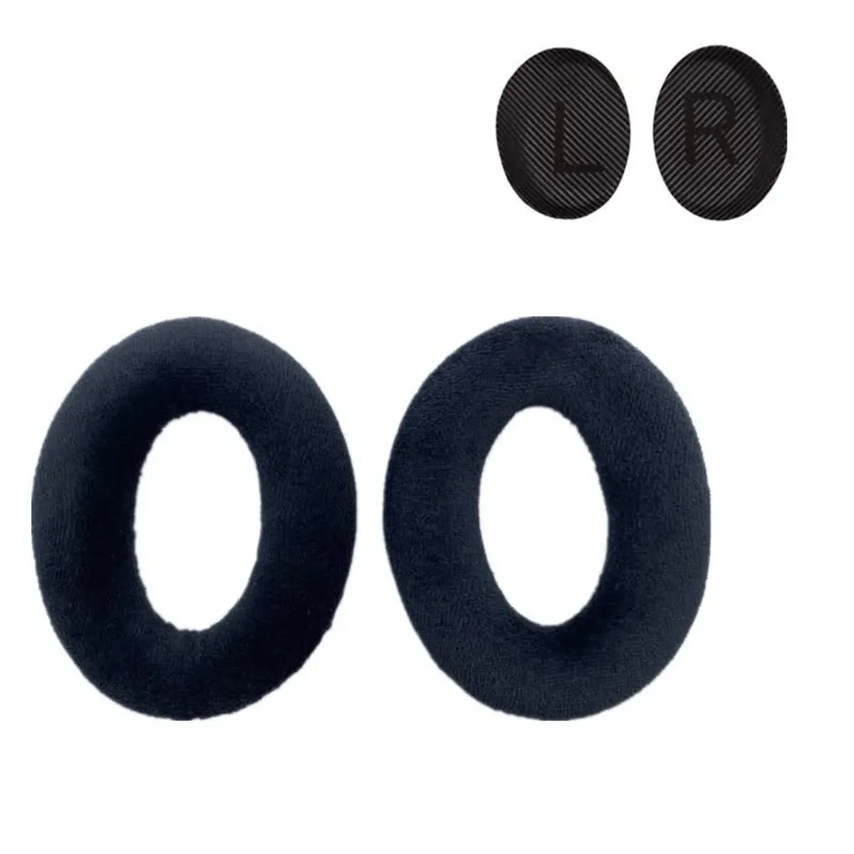 GENERICO - Almohadillas para audífonos BOSE QC35II QC35 QC25 QC15 AE2  negro tela