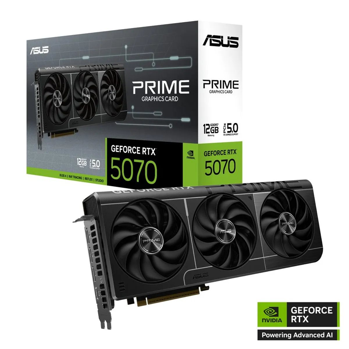 ASUS - TARJETA DE VIDEO RTX 5070 GDDR7 12GB ASUS PRIME (PRIME-RTX5070-O12G)