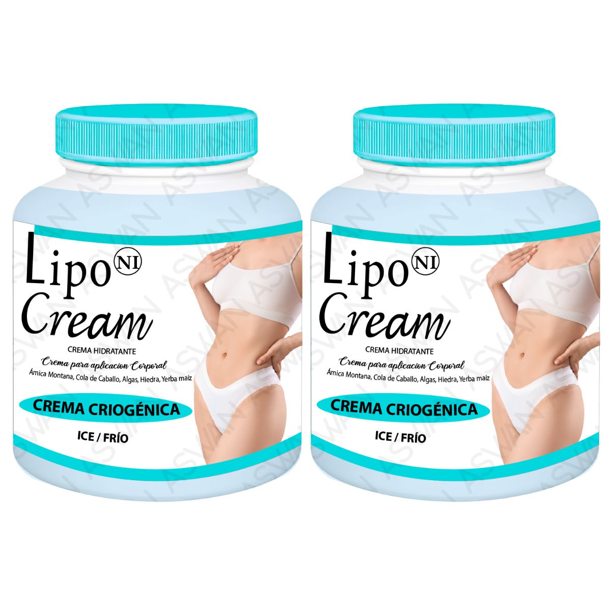 GENERICO - Pack de 2 Lipo Cream Crema Criogenica 500gr