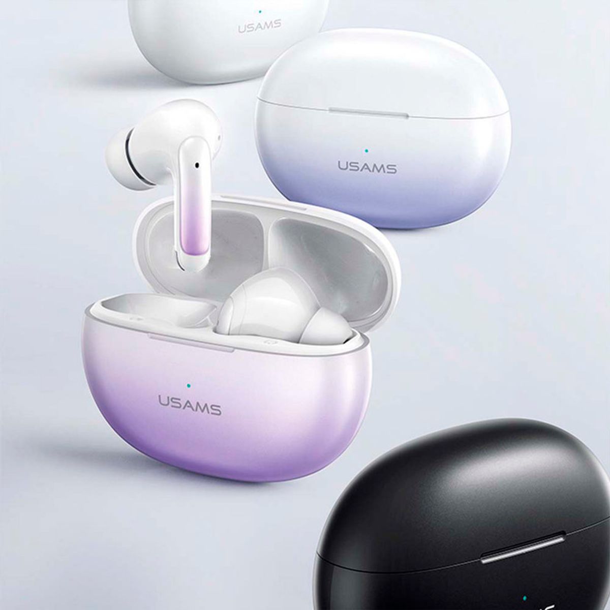 USAMS - Audífonos auriculares inalám USAMS Canc sonid 5.3 negro XD19