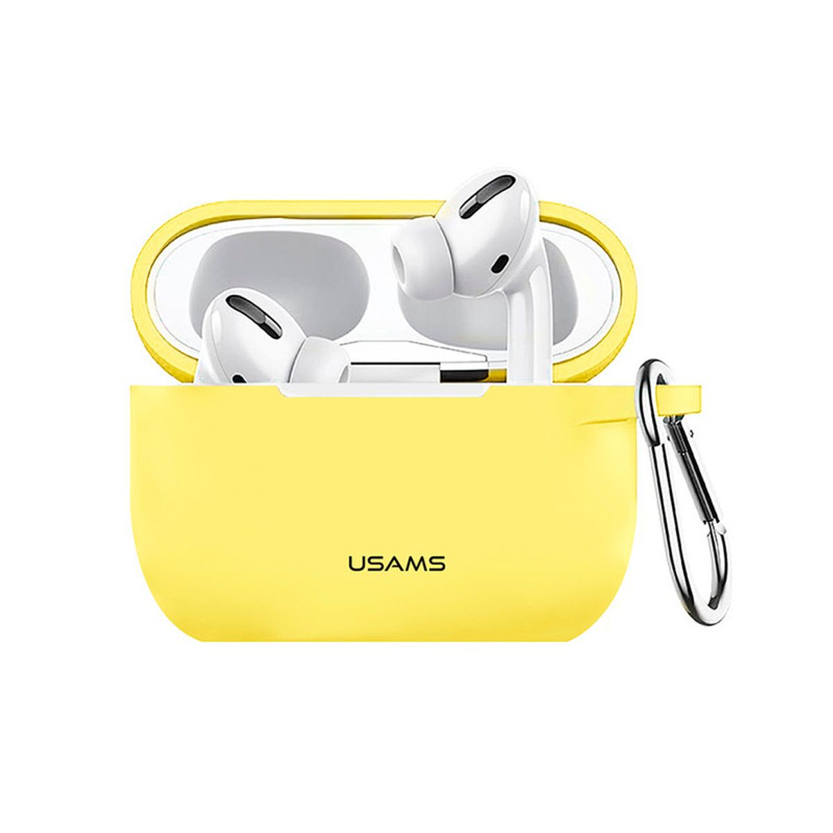 USAMS - Case Audifonos para Airpods Pro Con Llavero Amarillo USAMS