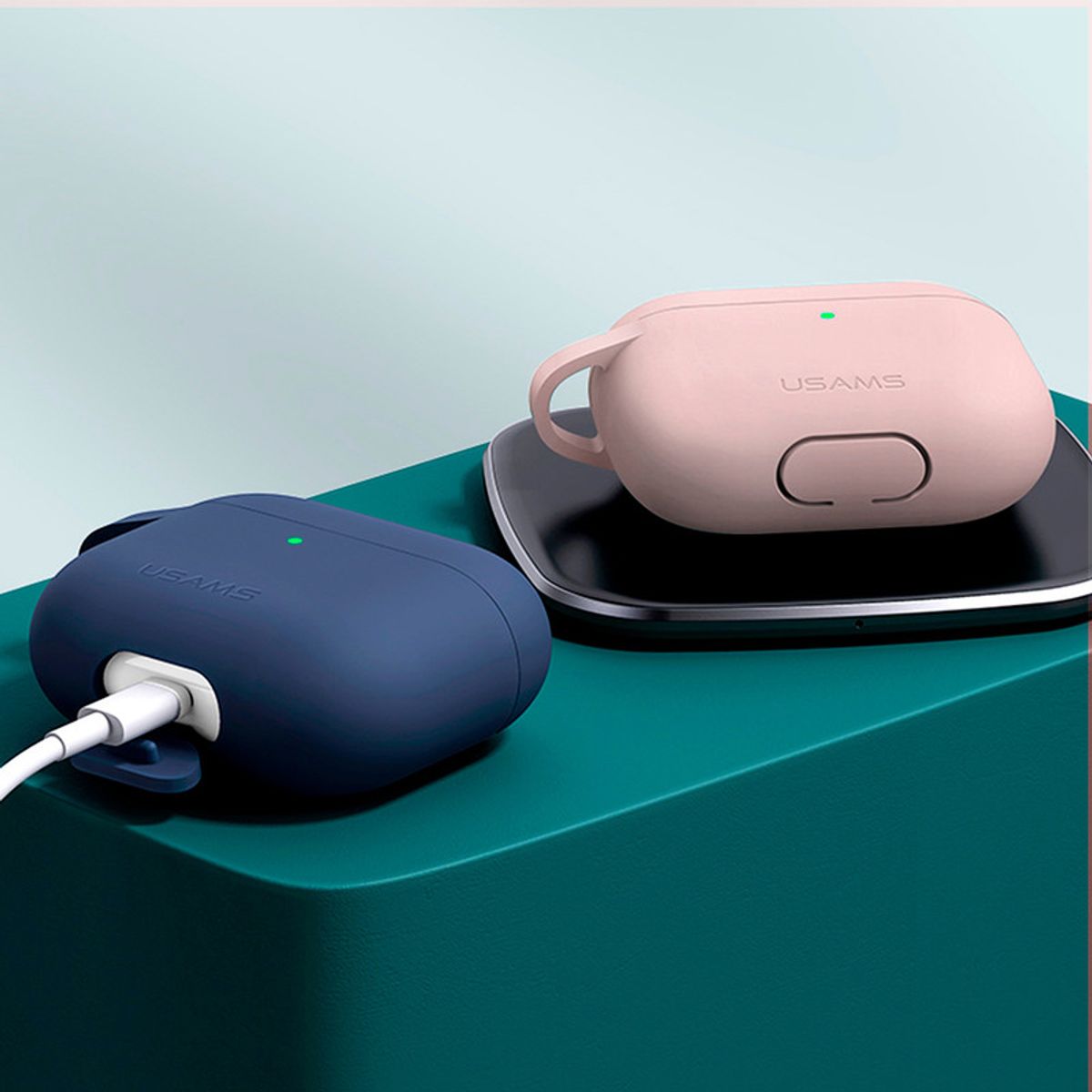 USAMS - Case Audifonos para Airpods 3 rosado USAMS