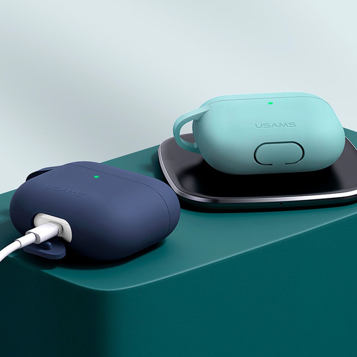 USAMS - Case Audifonos para Airpods 3 menta USAMS