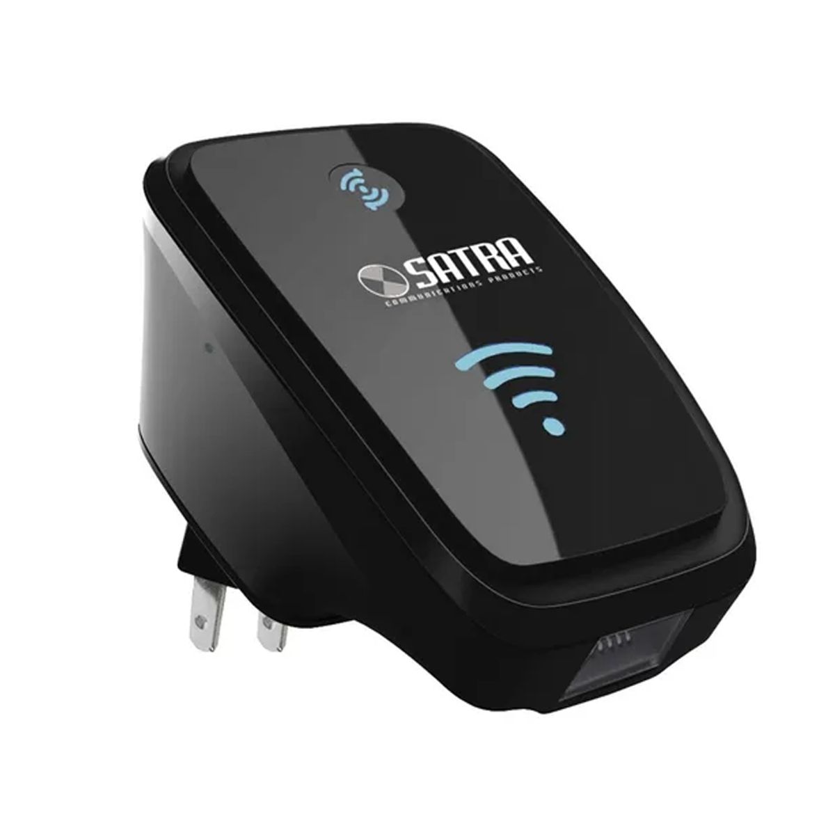 SATRA - Extensor Repetidor de Señal WiFi Satra Wifi Max 300Mbps 24GHz Negro