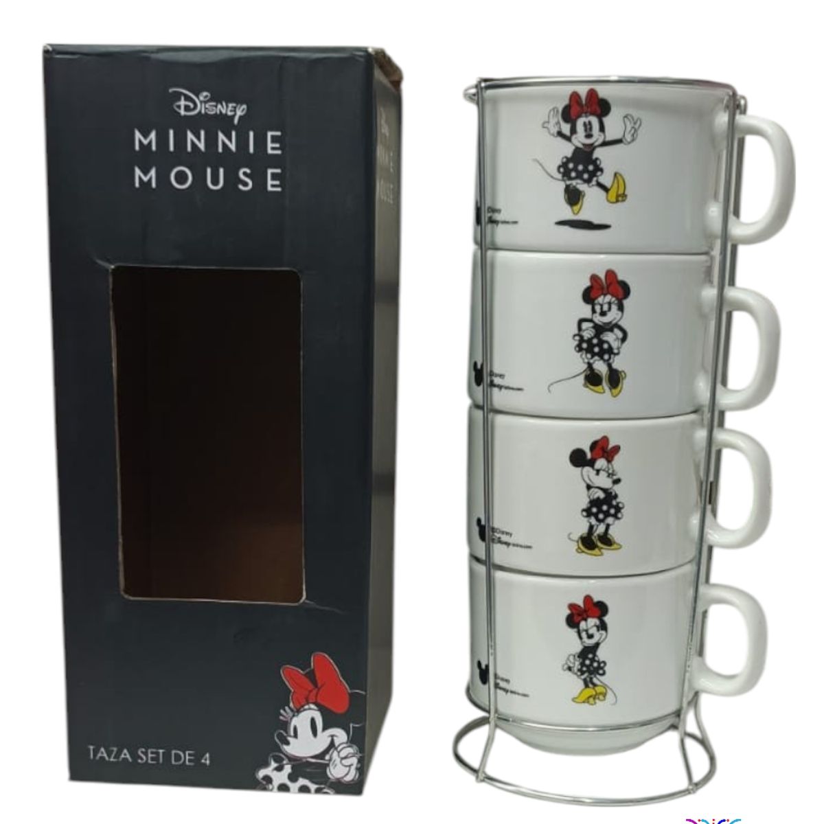 DISNEY - SET DE TAZAS DISNEY X 4 PIEZAS MINNIE