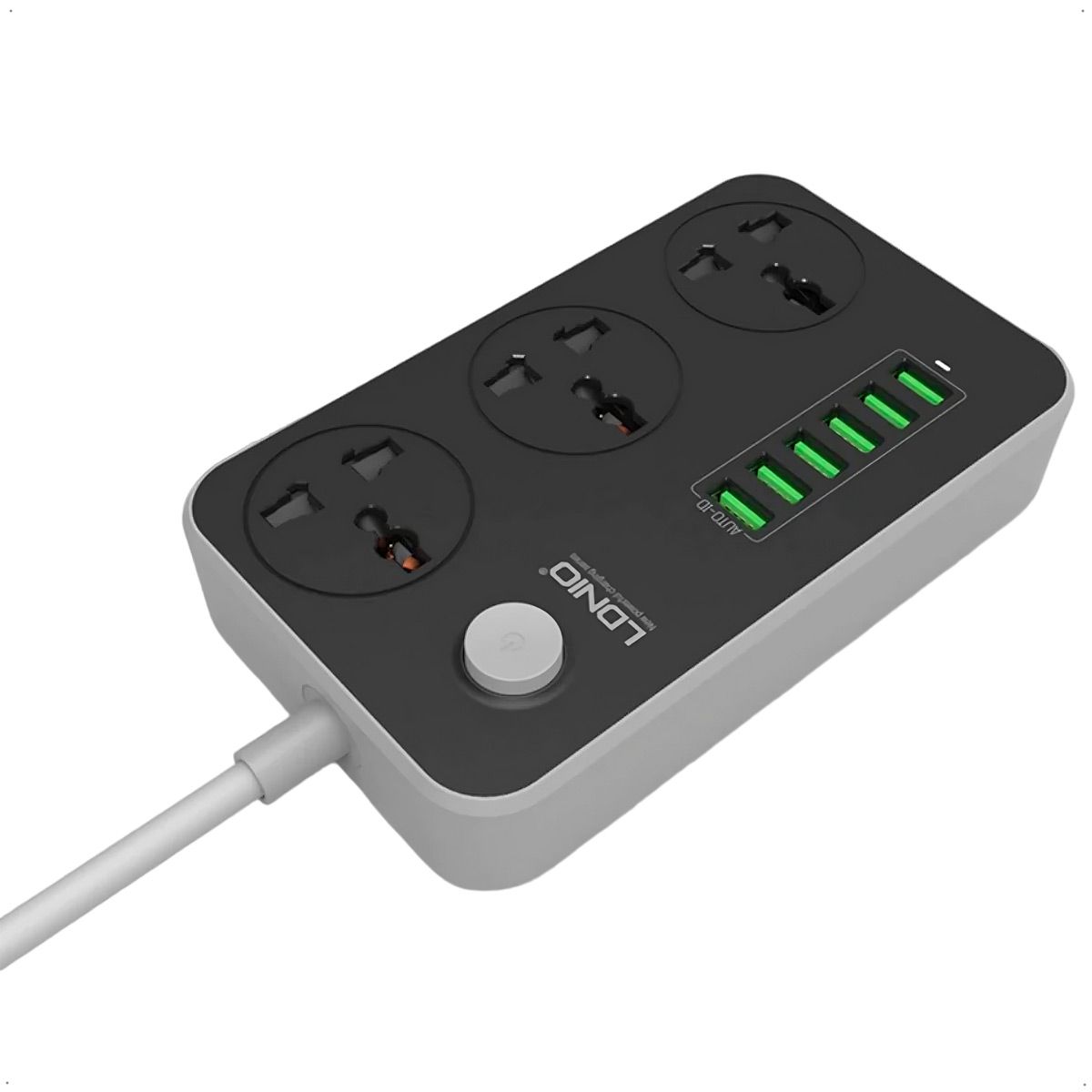 LDNIO - Regleta Ldnio Sc3604 Carga Rápida 6 Puertos Usb Carga Rapida