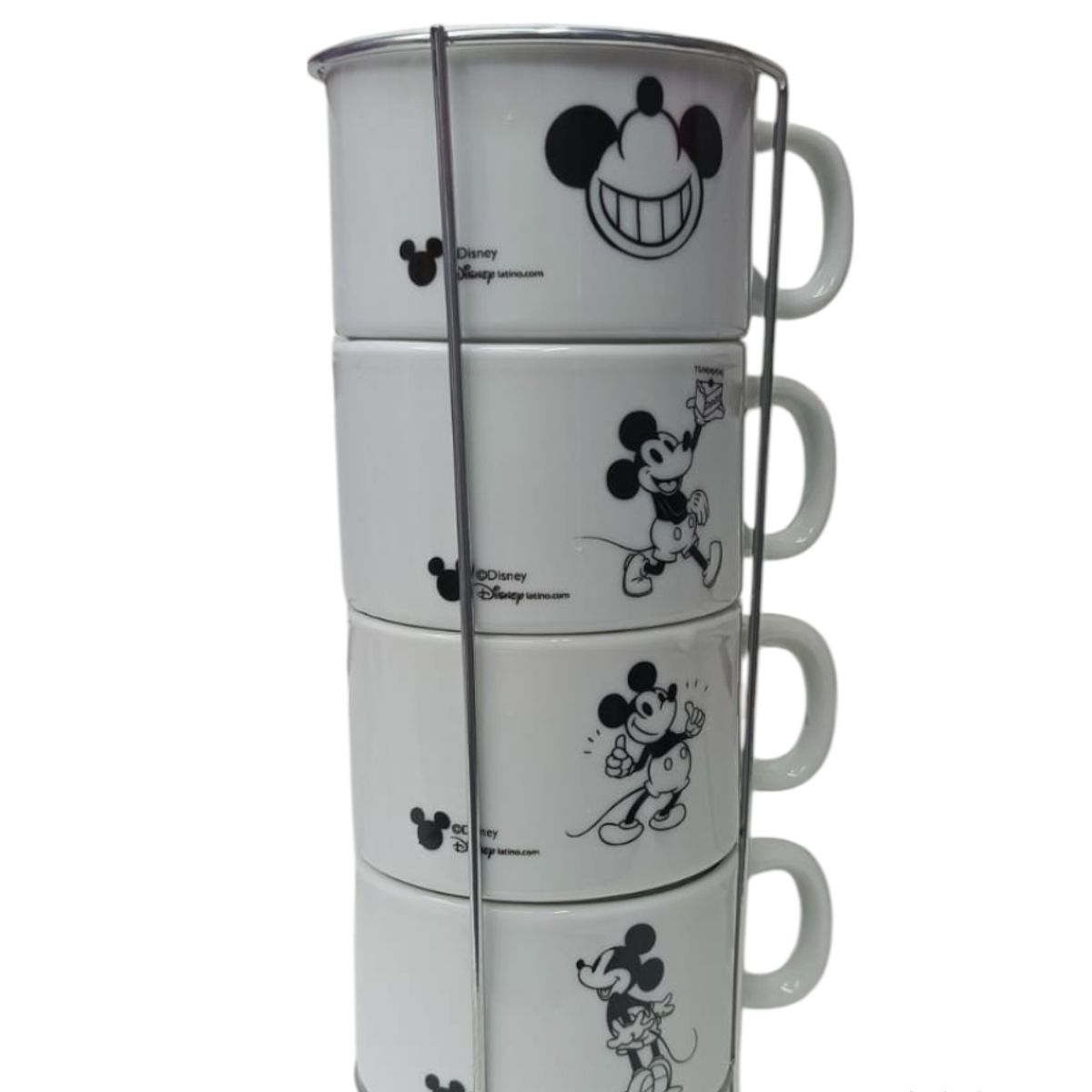 DISNEY - SET DE TAZAS DISNEY X 4 PIEZAS MICKEY