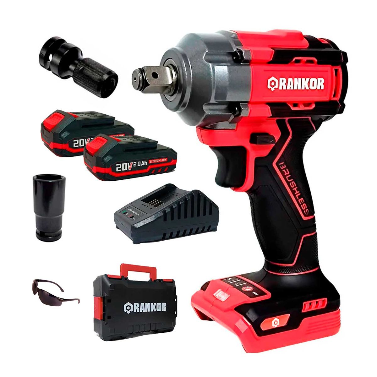 RANKOR - LLAVE IMPACTO ½ INALAMBRICO 20V RANKOR BRUSHLESS
