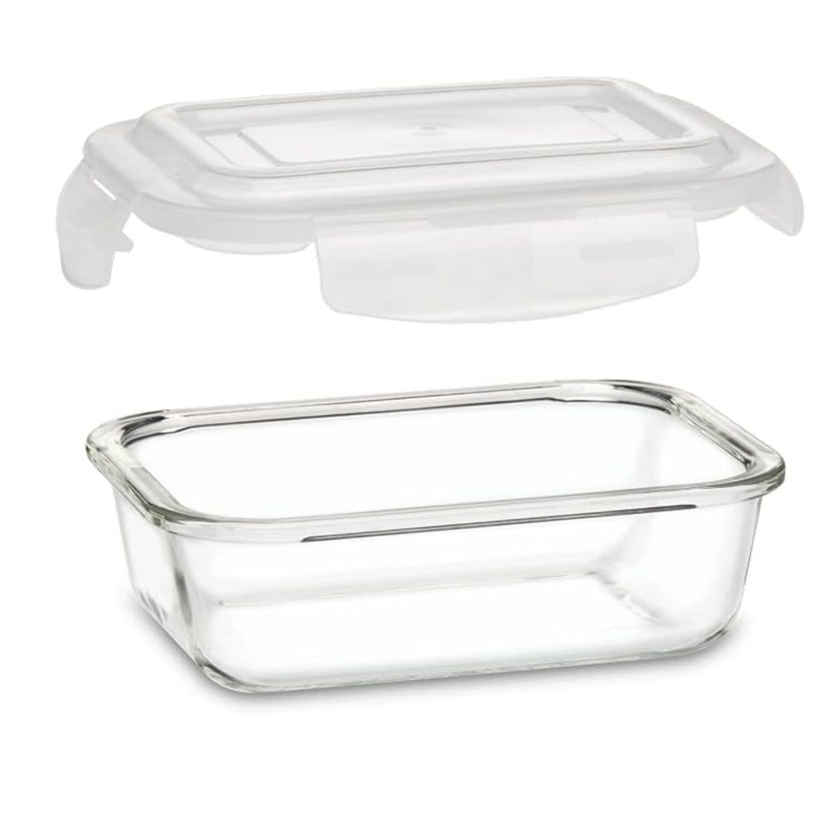 PENTHA - Taper de Vidrio Hermético Rectangular Set de 3 Unidades