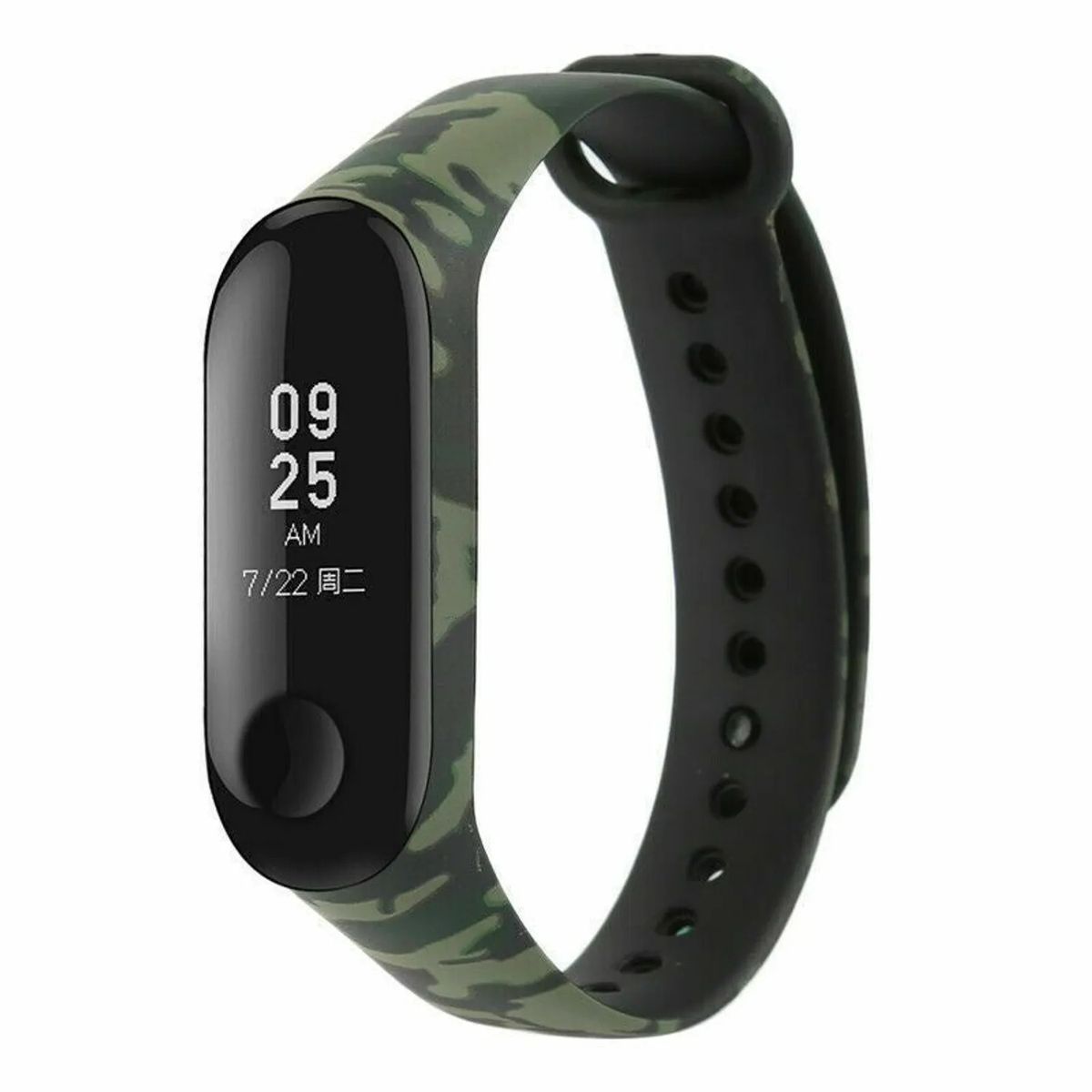 GENERICO - Correa De Silicona Camuflada Para Mi Band 5 - Verde