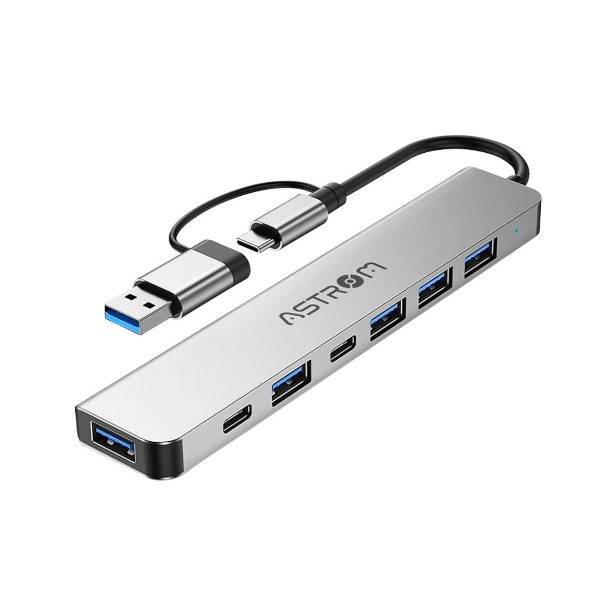 ASTROM - Adaptador Hub Astrom AST MH2371 USB 7 en 1