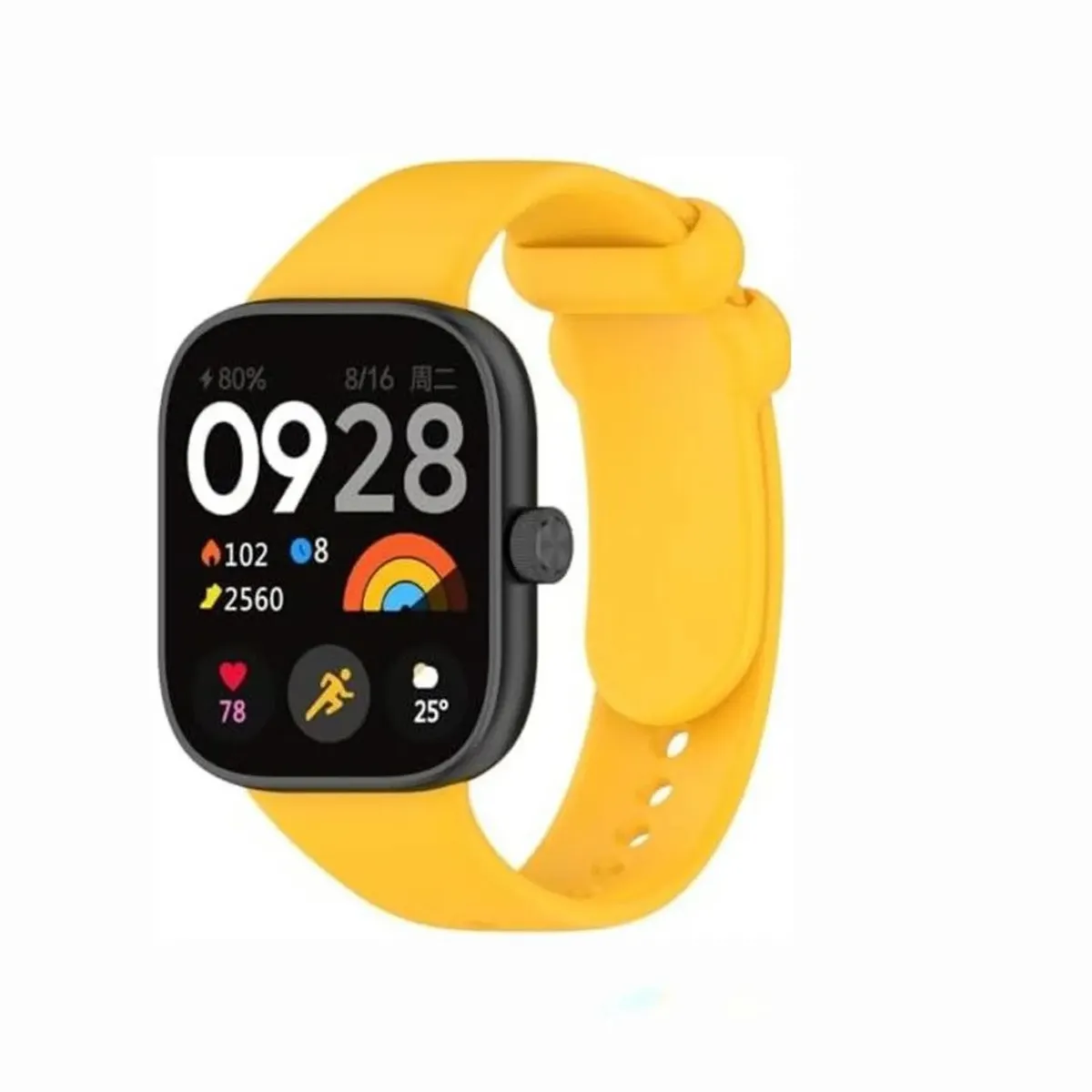GENERICO - Correa Silicona para Xiaomi Redmi Smart Watch 4  - Amarillo