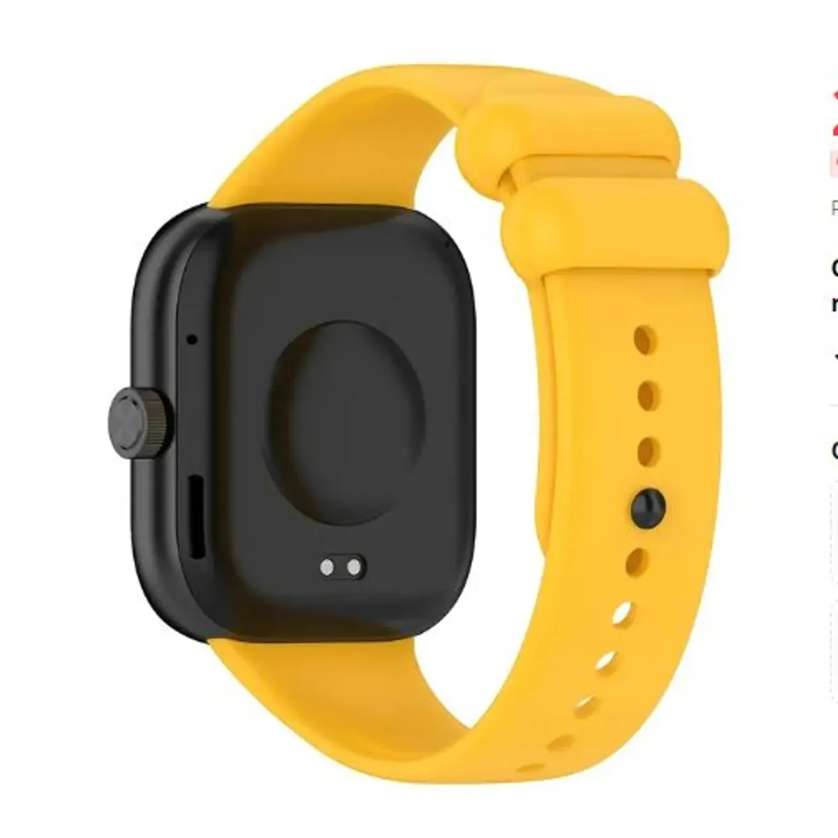 GENERICO - Correa Silicona para Xiaomi Redmi Smart Watch 4  - Amarillo