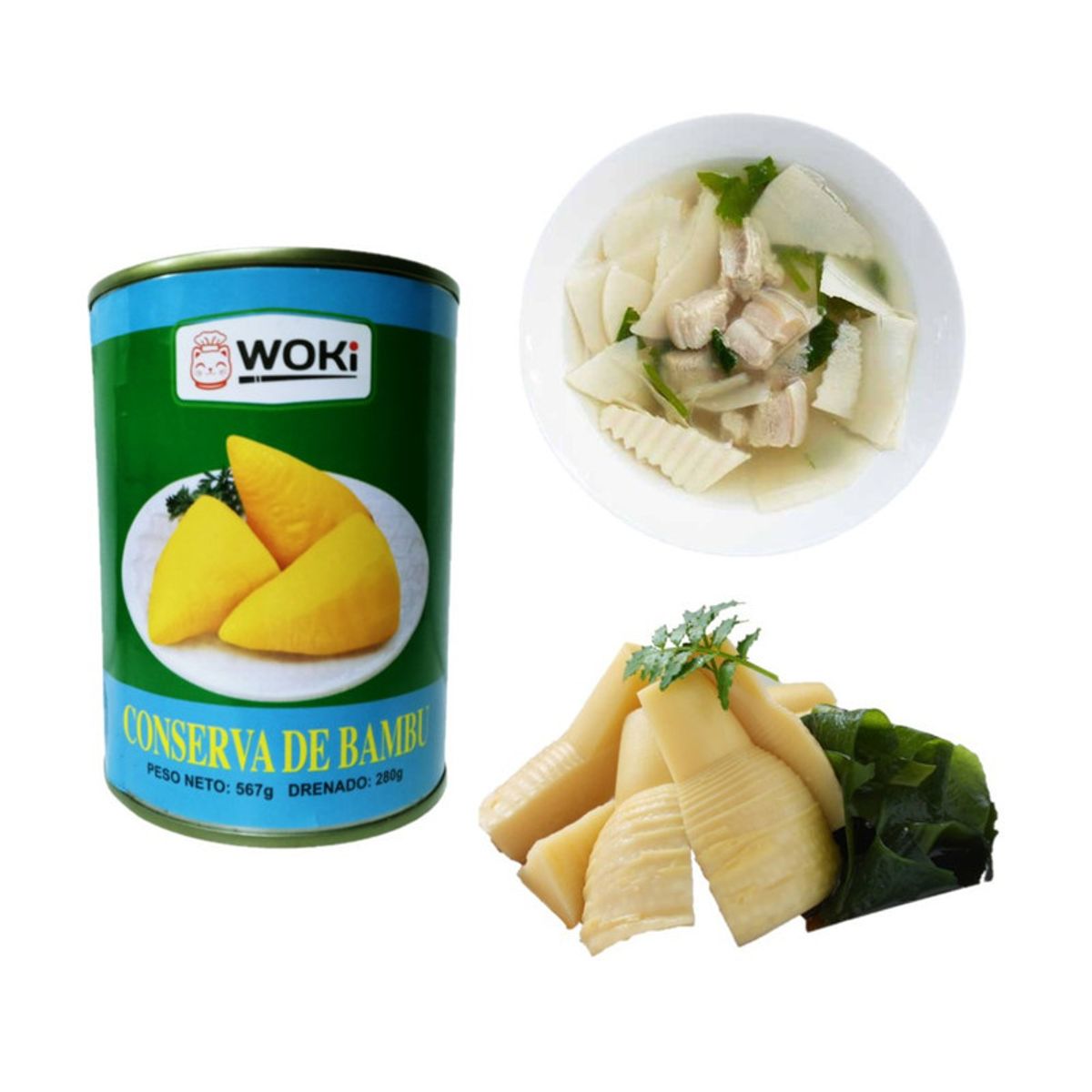GENERICO - Conserva De Bambu en Agua 567gr Woki