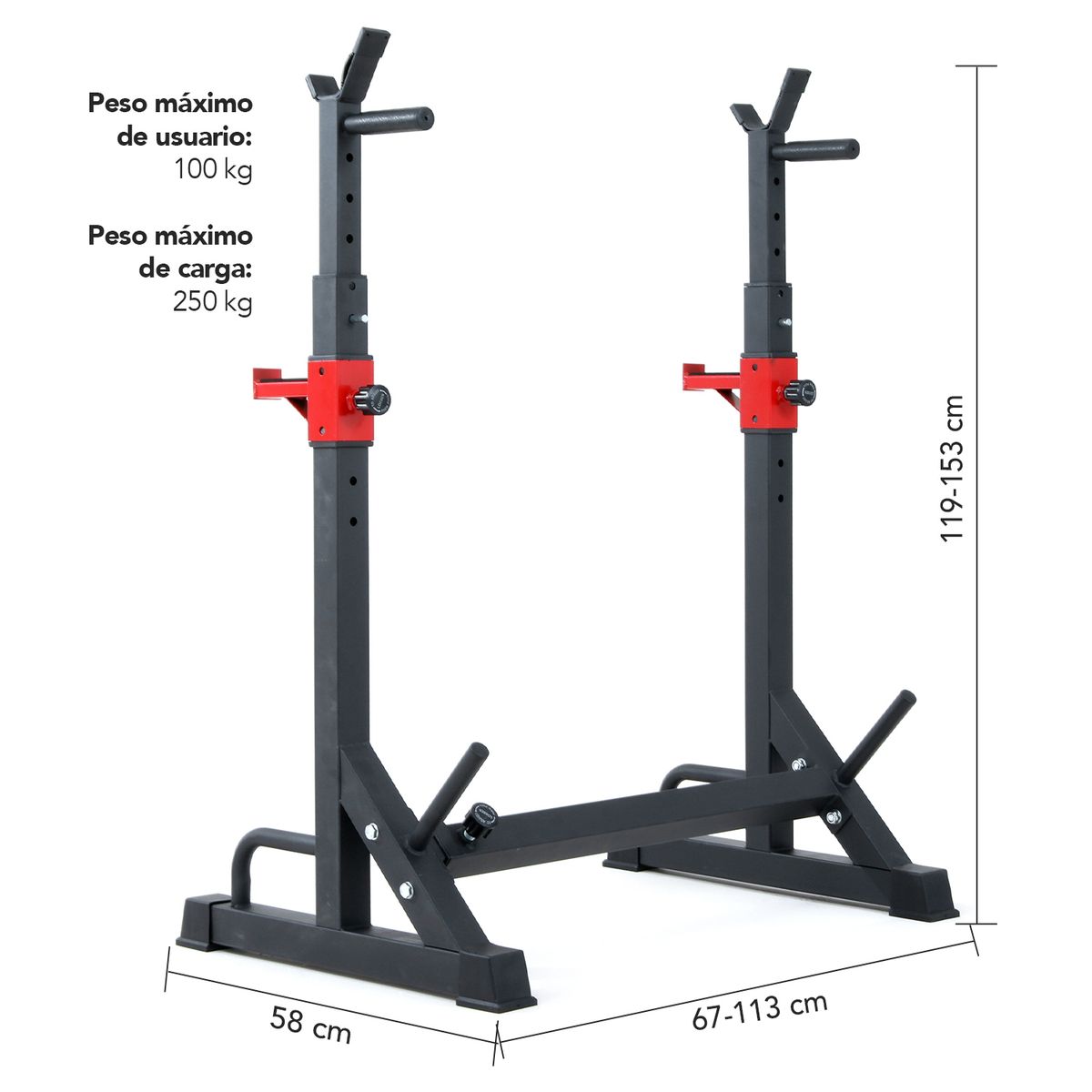 ATLETIS - Home Gym Squat Rack Atletis Force Line 200
