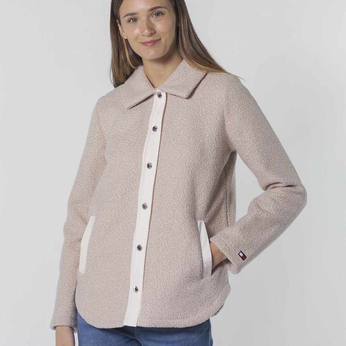 TOMMY HILFIGER - CASACA SNAP FRONT SHERPA