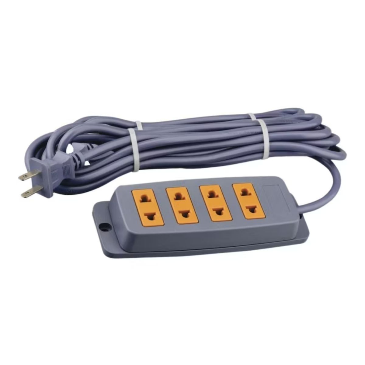 HOME LIGHT - Extensión eléctrica 7.5 m 4 Tomas Gris Home Light