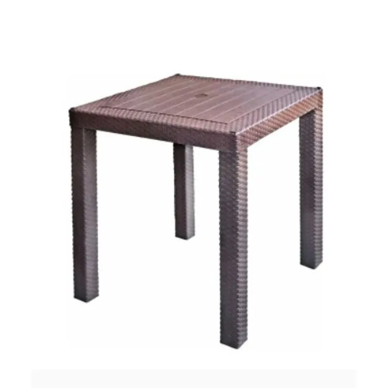 GENERICO - Mesa Comedor Ratan Color marrón para terraza o jardin
