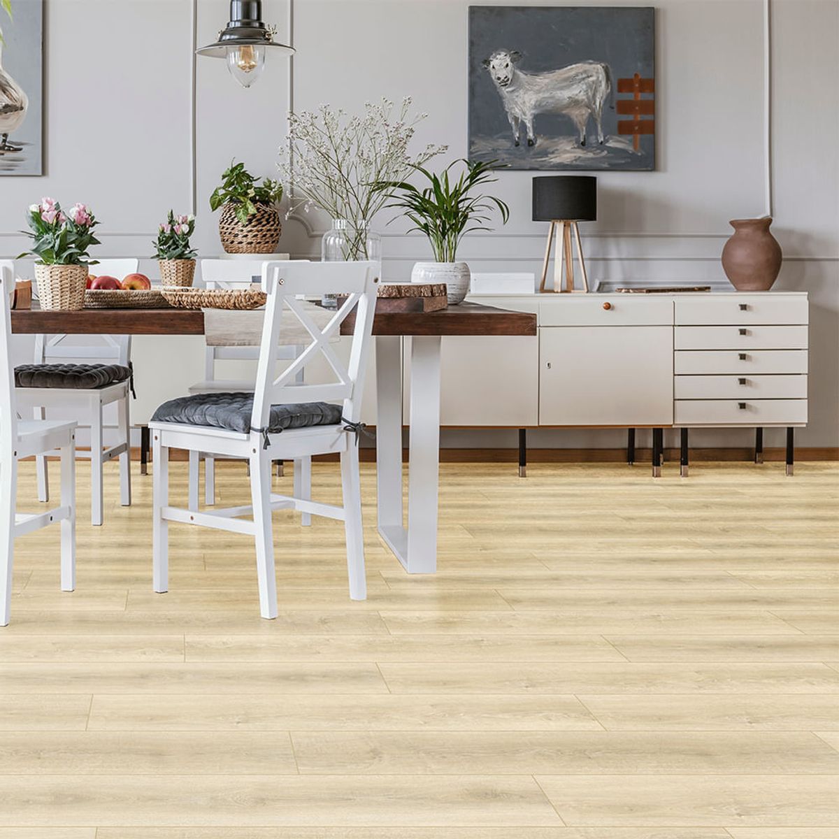 MULTITOP - Piso SPC Sena 5mm 23x124cm Almendra