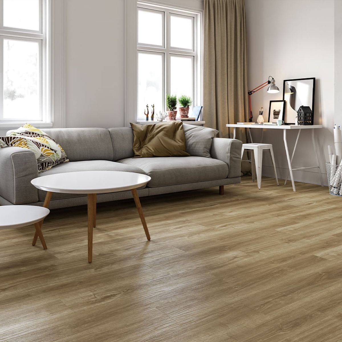 MULTITOP - Piso SPC Sena 5mm 23x124cm Nuez