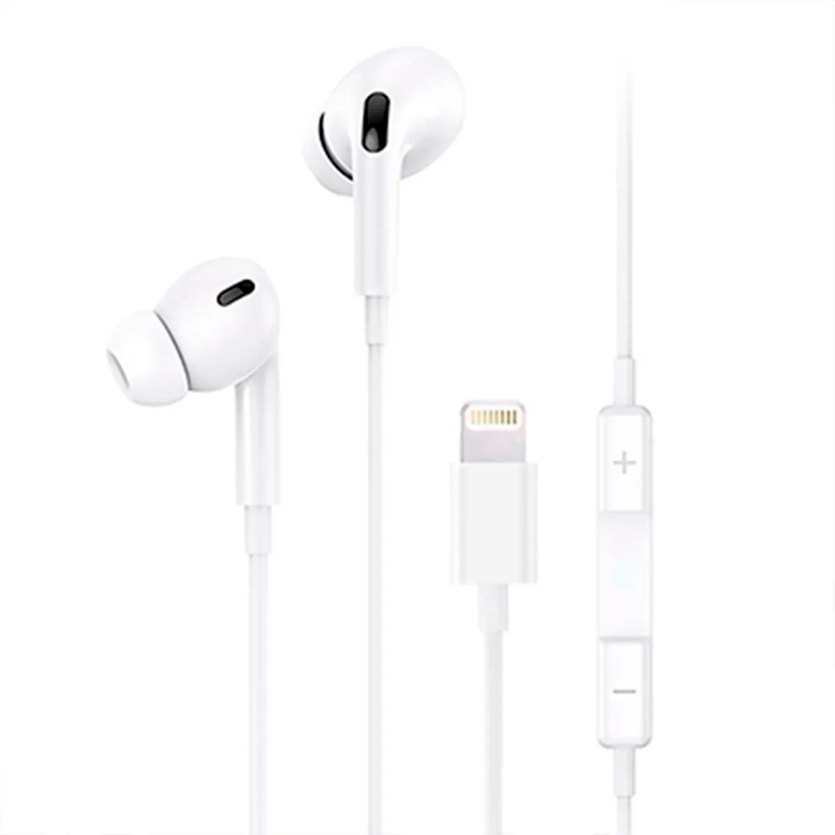 USAMS - Audífono con cable punta iPhone USAMS 120cm Blanco EP41