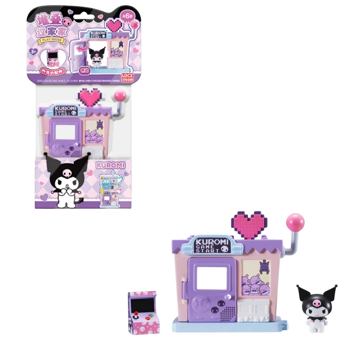 SANRIO - Keeppley Sanrio Kuromi - Set Armable Casa Rebelde Apilable