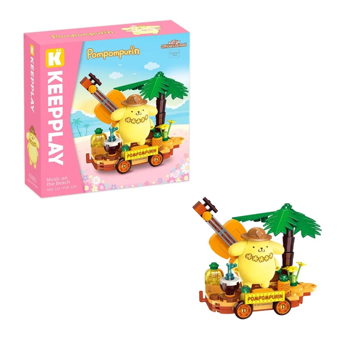 SANRIO - Keeppley Sanrio Pompompurin - Mini Escenario